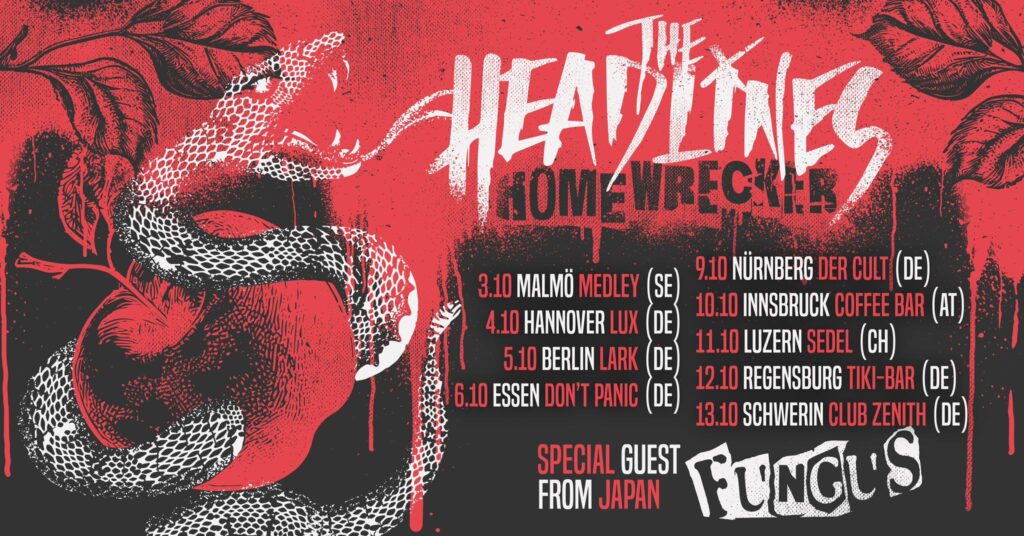 Headlines-Homewrecker-2024-Tour-Flyer-1024x536 THE HEADLINES über Drogen, Glücksspiel, Geld und promiskuitiven Sex