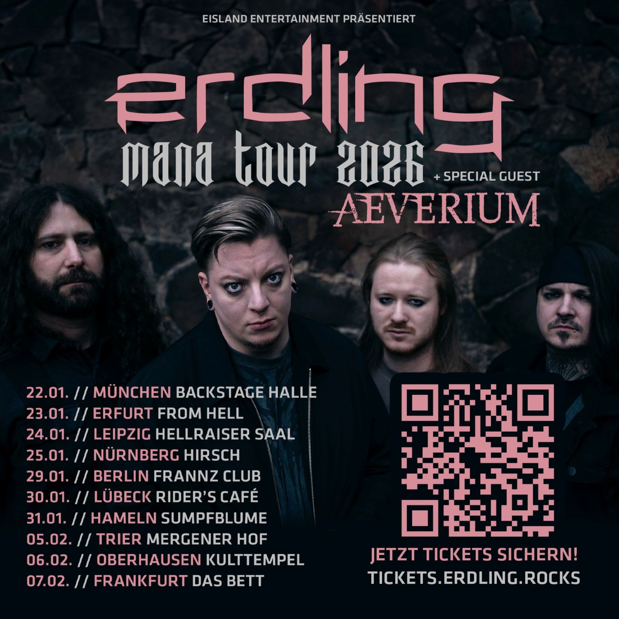 Tourflyer_Erdling_Quelle_FB-Erdling ERDLING – finale Details zum siebten Album und gemeinsame Sache mit Hand of Juno