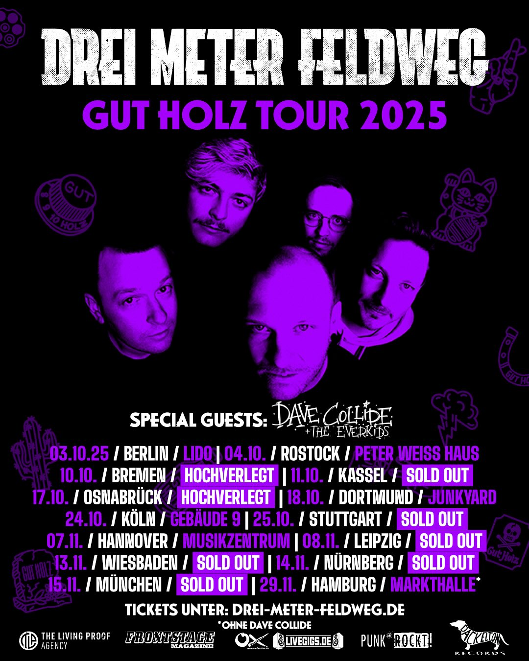 Drei-Meter-Feldweg-Tourflyer Drei Meter Feldweg auf ihrer Gut Holz Tour 2025