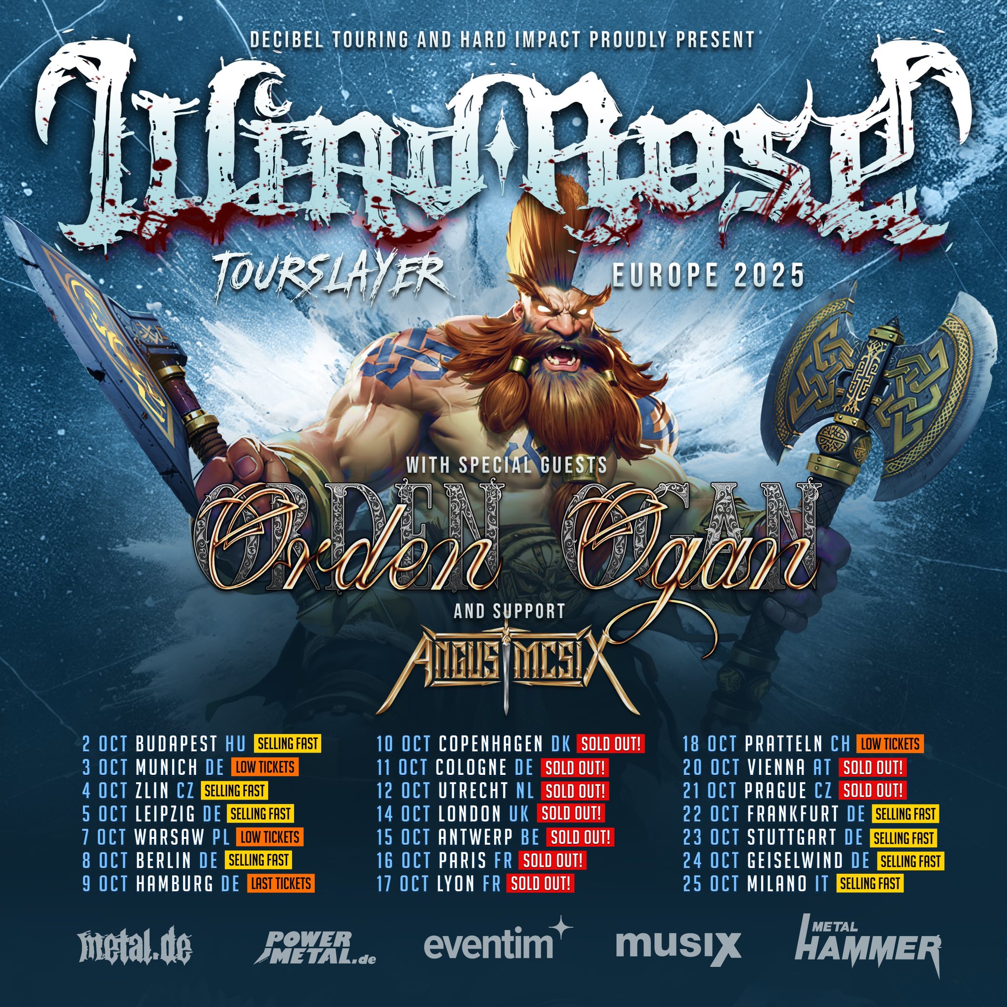 Wind-Rose Die Zwerge marschieren wieder – Wind Rose gehen auf TOURSLAYER EUROPE 2025