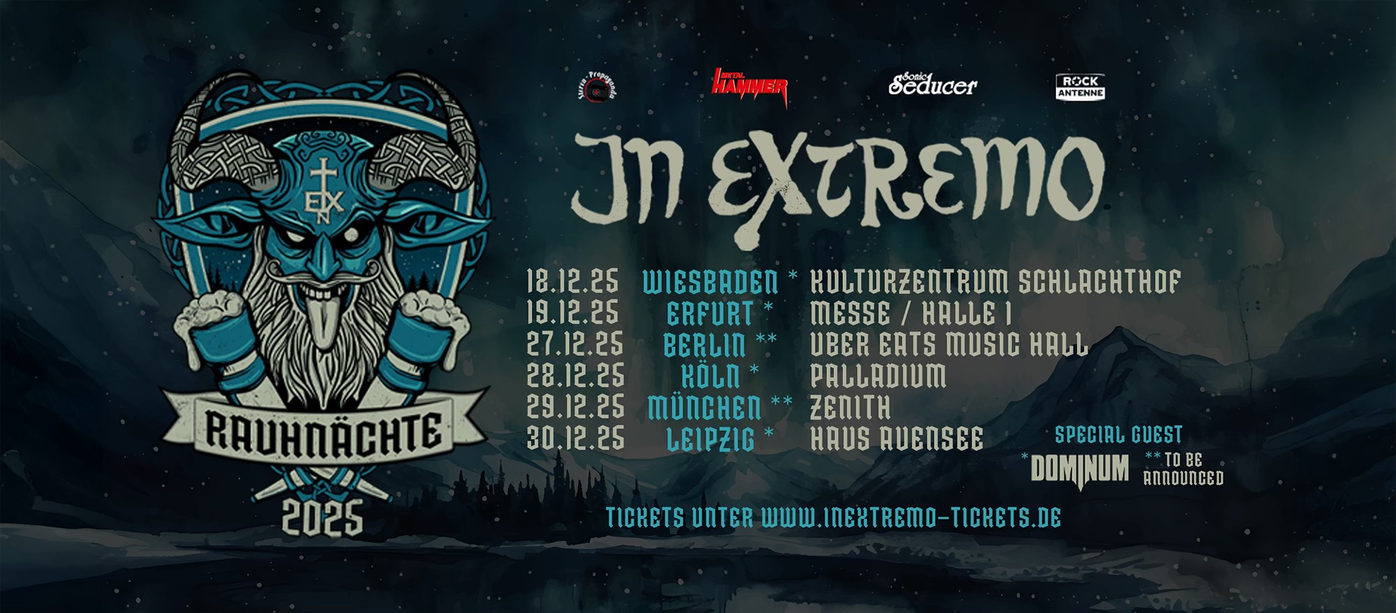 Tourflyer-2 In Extremo lädt zu den Rauhnächten ein – mit Mittelalter und Magie