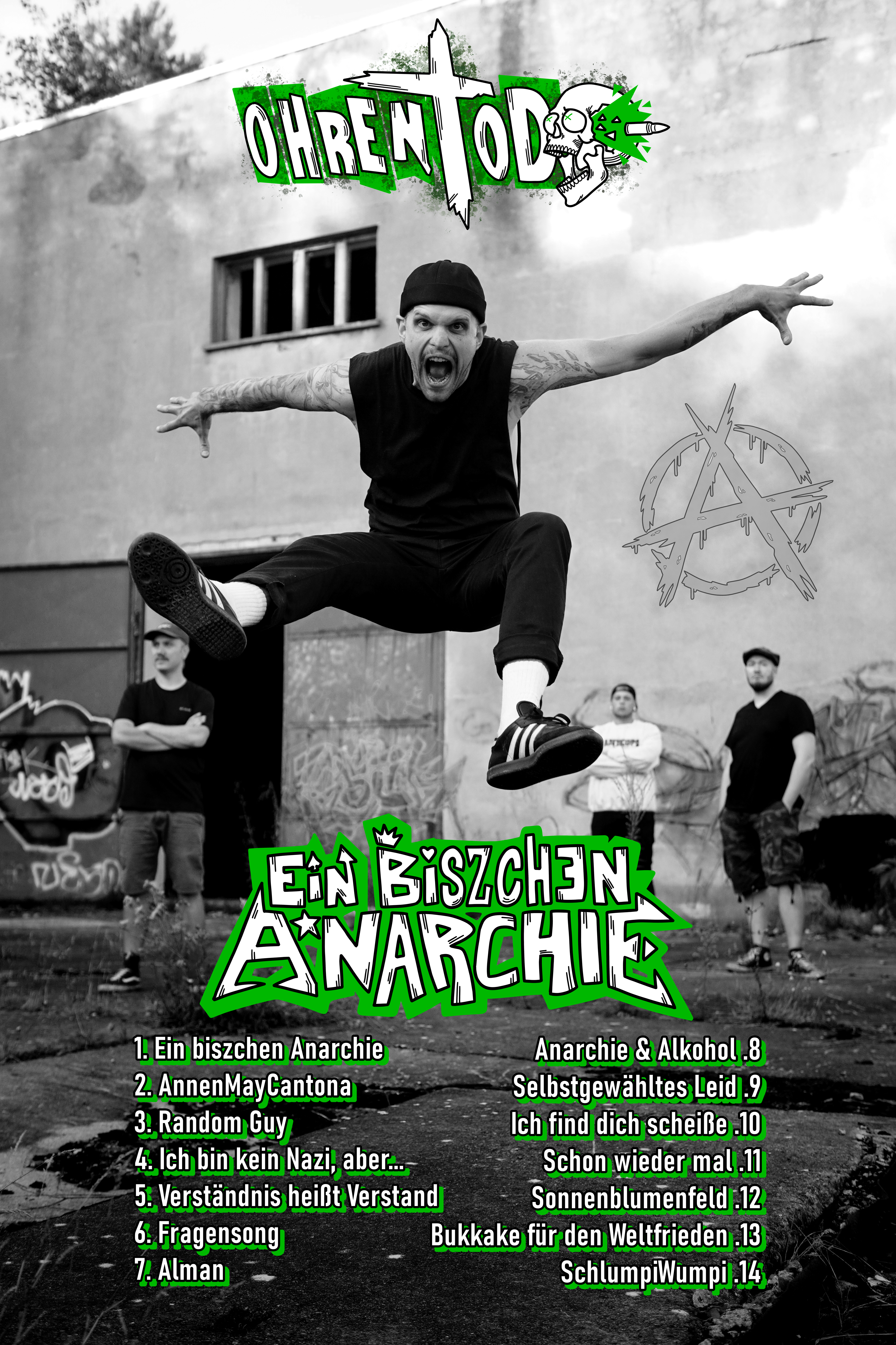 Trackliste Ohrentod – EIN BISZCHEN ANARCHIE – VÖ 05.12.2025