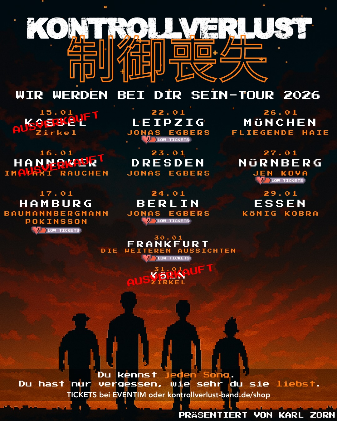Tourflyer-1 Kontrollverlust dreht auf bei ihrer „Wir werden bei dir sein“-Tour