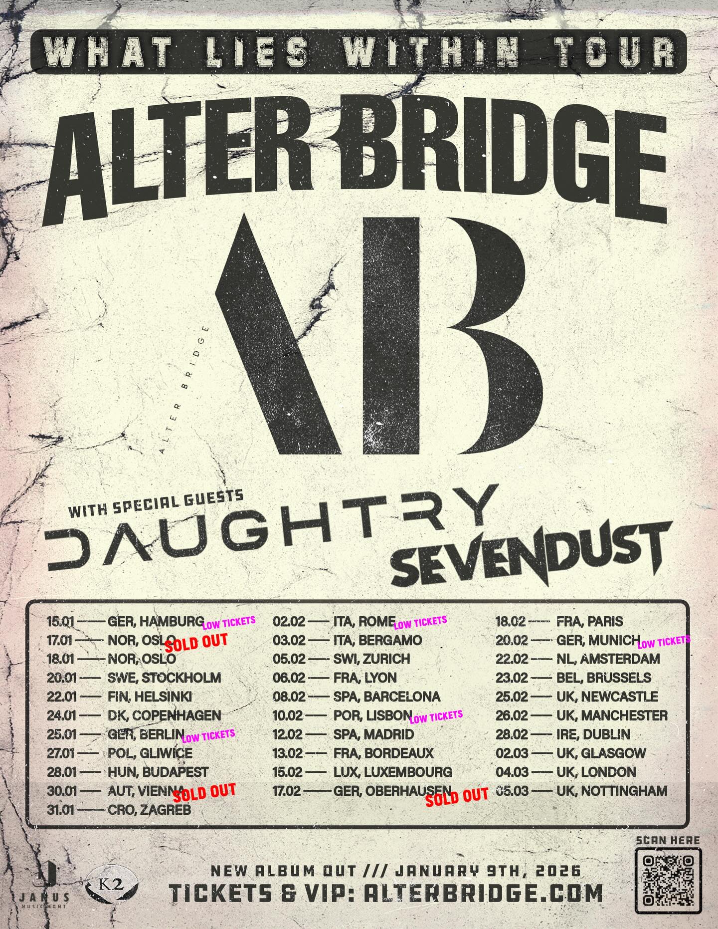 Flyer-1 Neues Album und große Bühnen – Alter Bridge geht auf What Lies Within Tour 2026