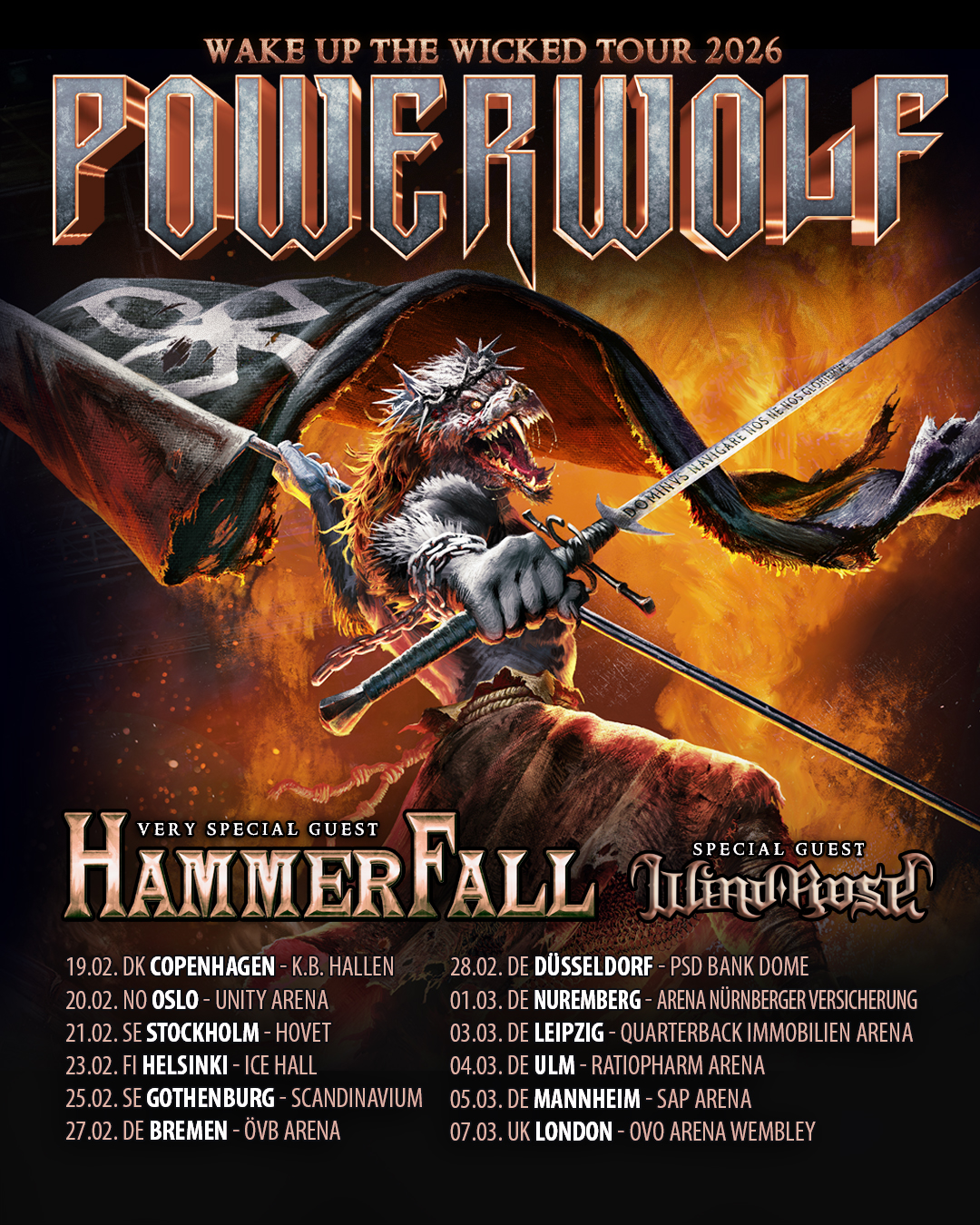 Tourflyer-3 Willkommen zur Heavy Metal Messe: die Wake Up The Wicked Tour 2026 mit Powerwolf