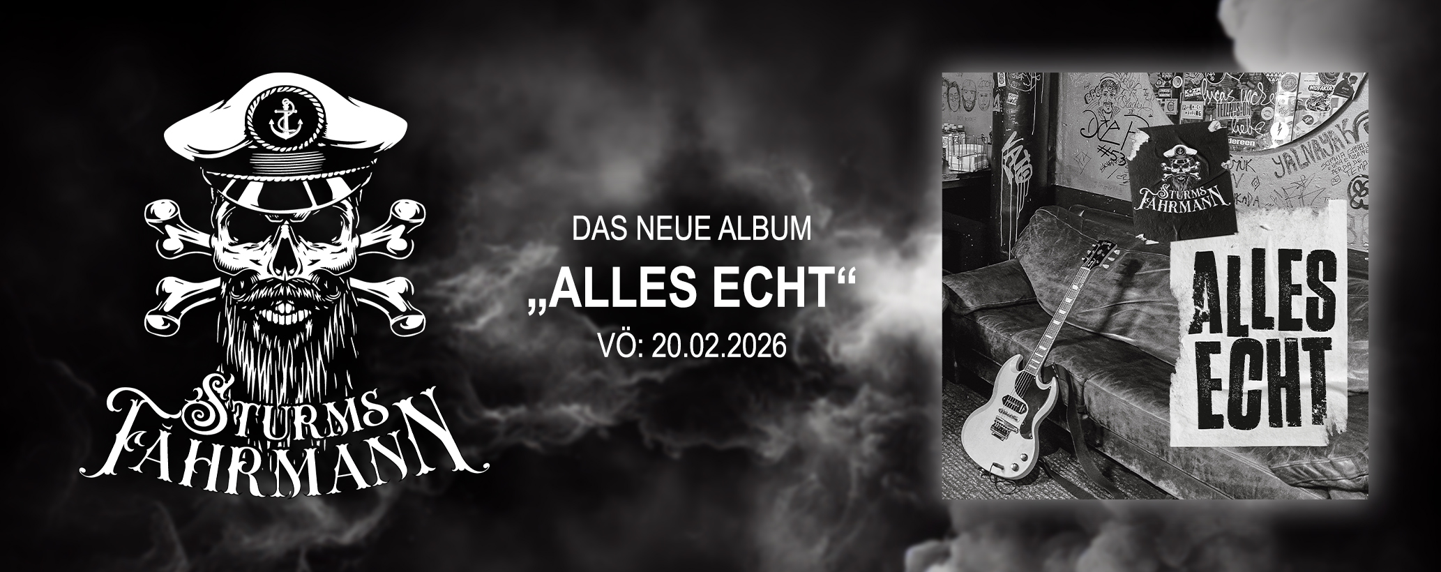 Alles-echt-Album-Header Das neue Album „Alles Echt“ von Sturms Fährmann erscheint am 20.02.2026 als CD, LP und als limitierte Box!