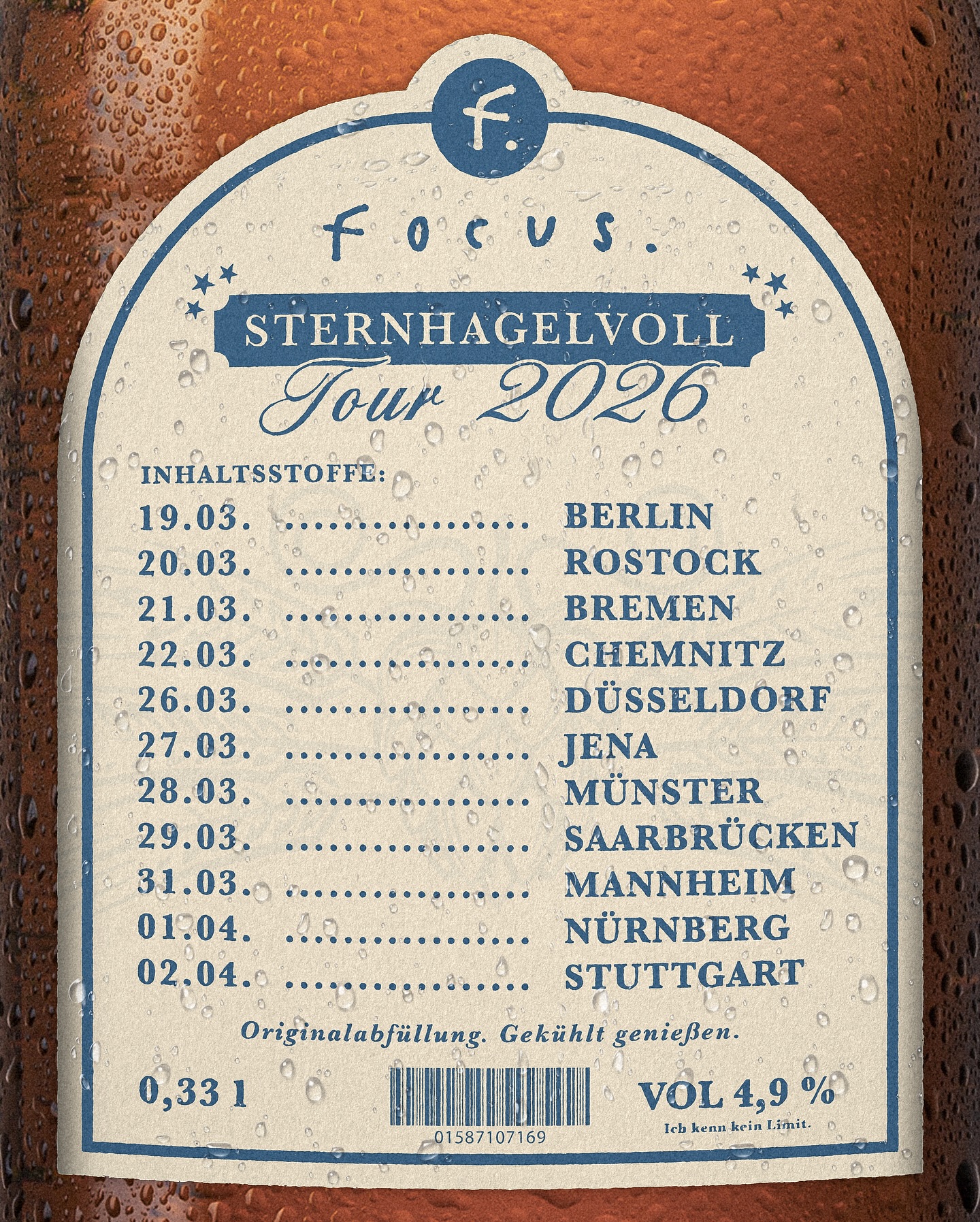 Flyer-1 Sternhagelvoll durch die Republik – Focus. geht 2026 wieder auf Tour