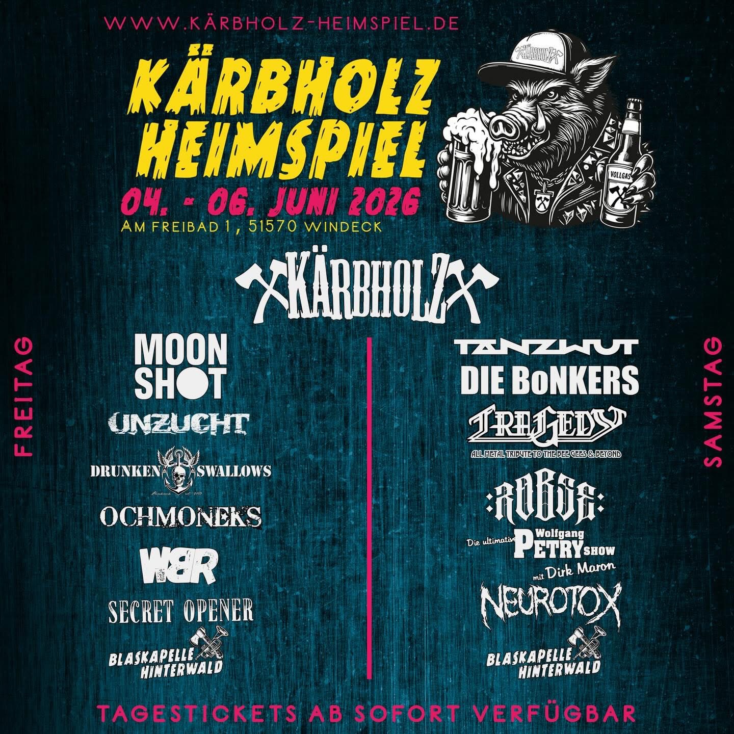 Flyer-Kaerbholz-Heimspiel-2 Kärbholz Sommerheimspiel 2026 – drei Tage Vollgas im Hinterwald