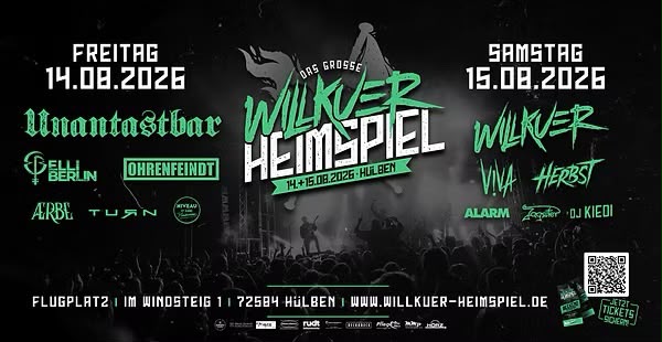 Flyer-Willkuer-Heimspiel- WILLKUER Heimspiel 2026 – wenn das Schwabenland zur Festivalmeile wird